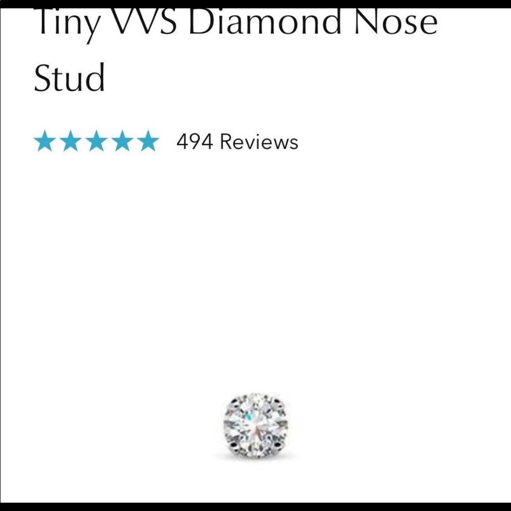 *SOLD* Alluring Body Diamond Nose Stud Ring